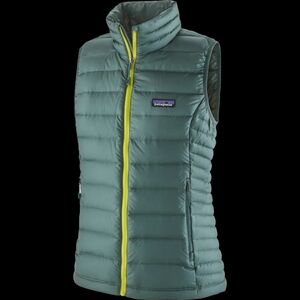 Patagonia Down Puffer Vest, winter green, size small